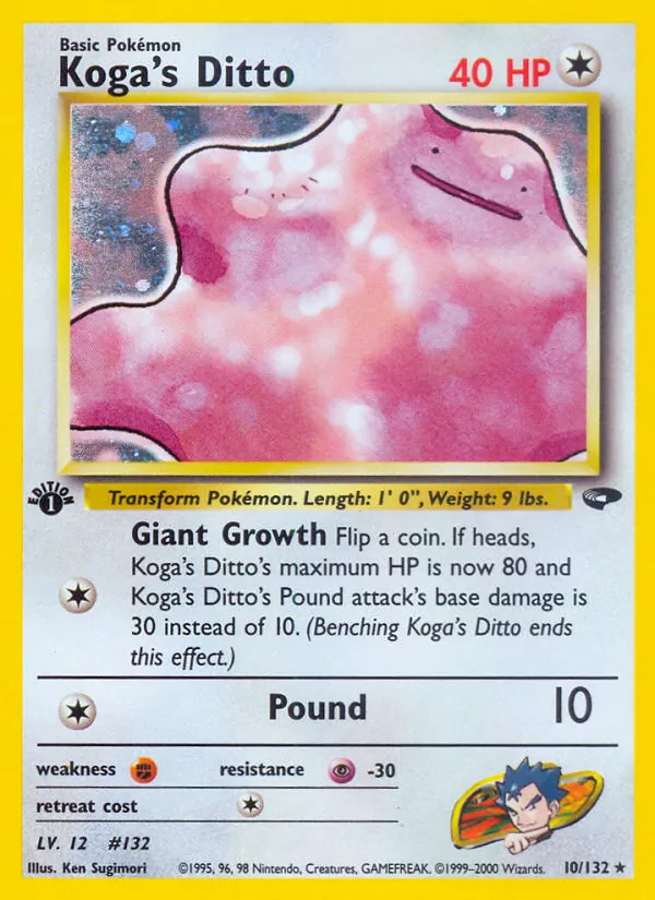 Koga's Ditto - Gym Challenge Pokemon Card