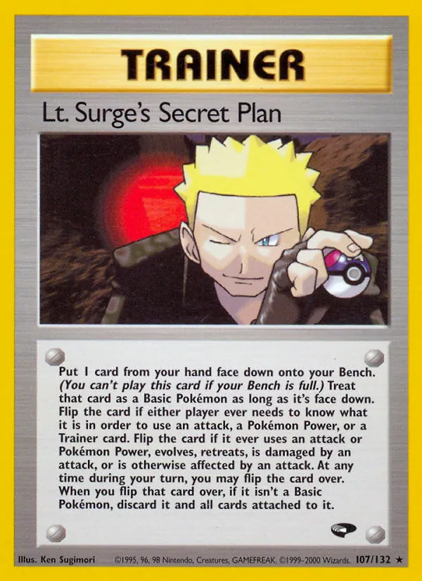 Lt. Surge's Secret Plan - Gym Challenge Pokemon Card