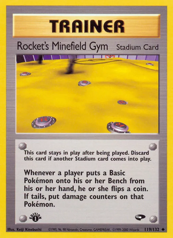 Rocket's Minefield Gym - Gym Challenge Pokemon Card