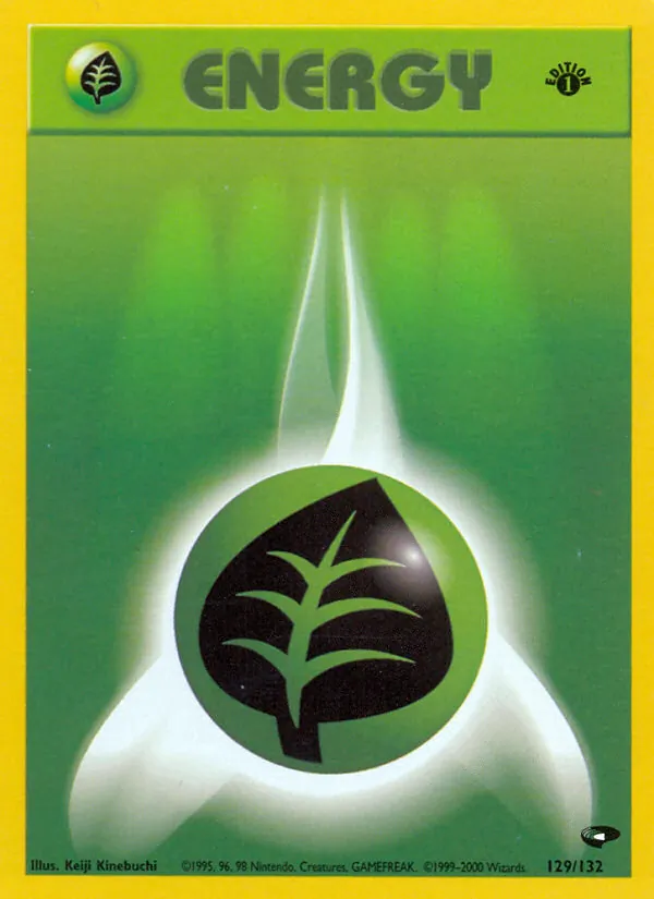 Grass Energy - Gym Challenge Pokemon Card