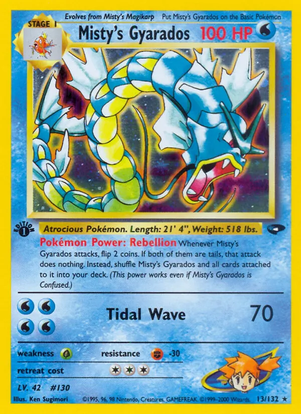 Misty's Gyarados - Gym Challenge Pokemon Card