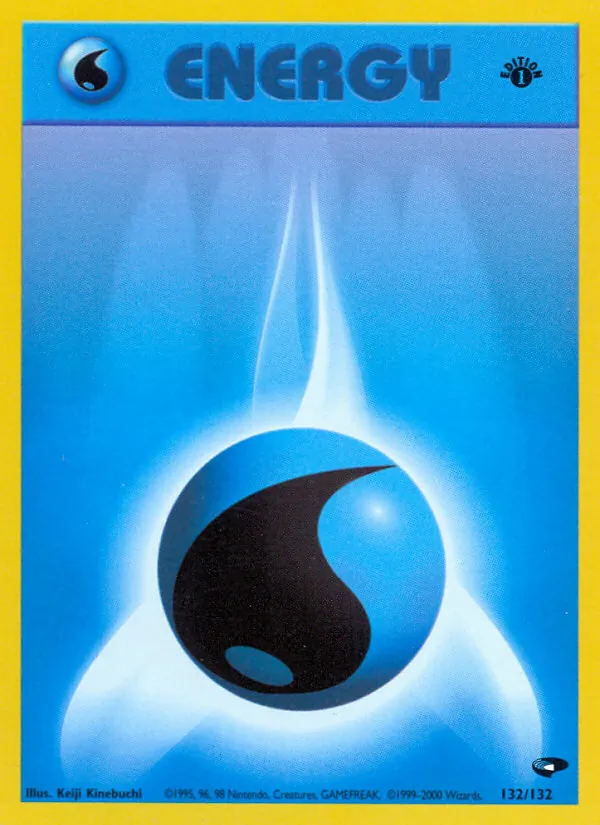 Water Energy - Gym Challenge Pokemon Card