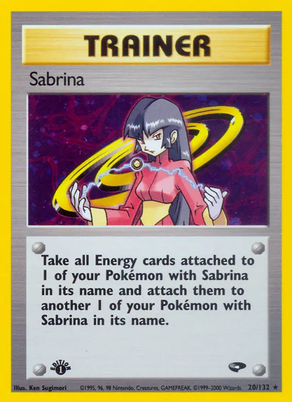 Sabrina - Gym Challenge Pokemon Card