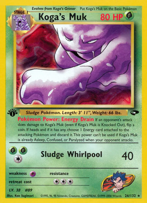 Koga's Muk - Gym Challenge Pokemon Card