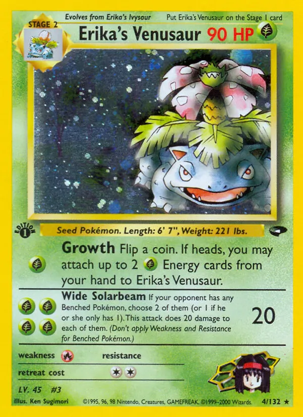 Erika's Venusaur - Gym Challenge Pokemon Card
