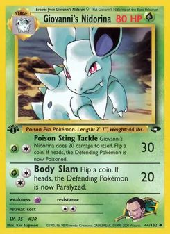 Giovanni's Nidorina - Gym Challenge