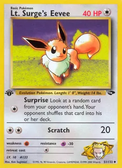 Lt. Surge's Eevee - Gym Challenge