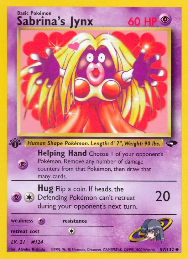 Sabrina's Jynx - Gym Challenge Pokemon Card