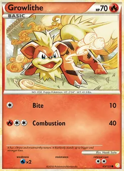 Growlithe - HeartGold SoulSilver