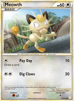 Meowth - HeartGold SoulSilver