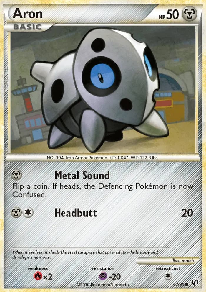 Aron - Undaunted Pokemon Card