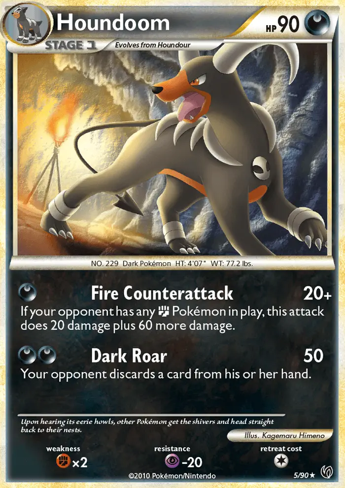 Houndoom - Undaunted Pokemon Card