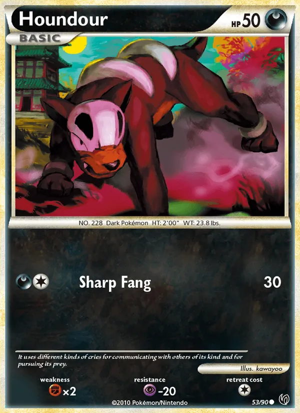 Houndour - Undaunted Pokemon Card