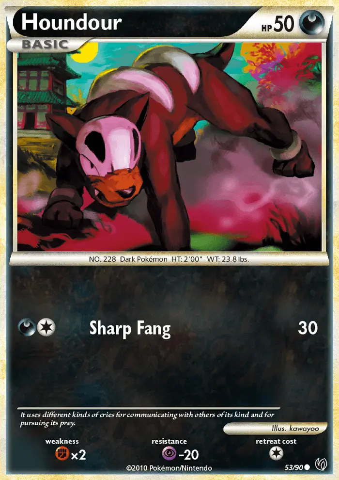 Houndour - Undaunted Pokemon Card
