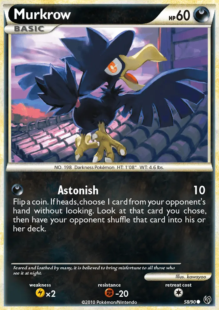 Murkrow - Undaunted Pokemon Card