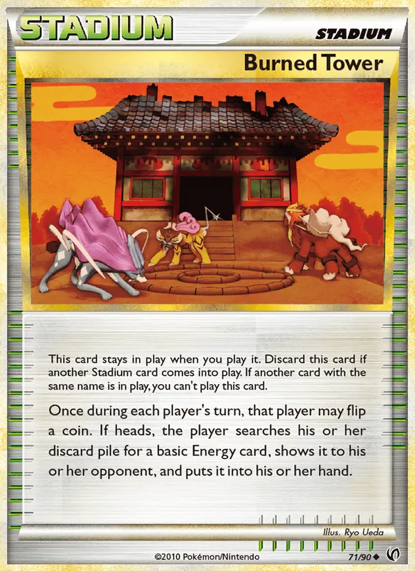 Burned Tower - Undaunted Pokemon Card