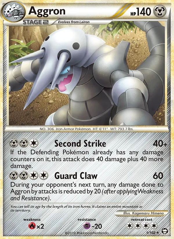 Aggron - Triumphant Pokemon Card