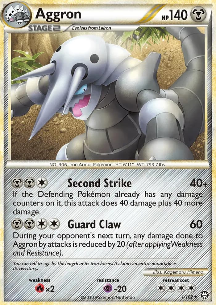 Aggron - Triumphant Pokemon Card