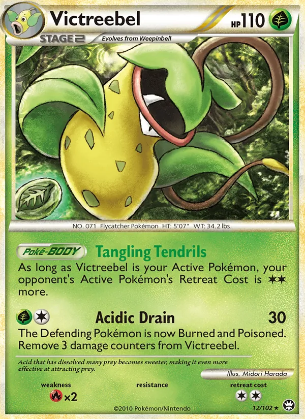 Victreebel - Triumphant Pokemon Card