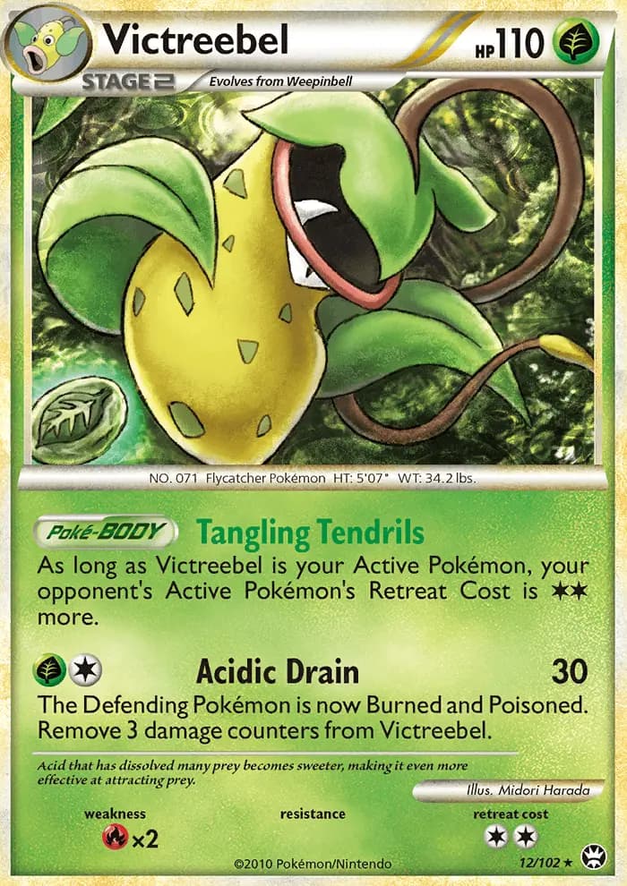 Victreebel - Triumphant Pokemon Card