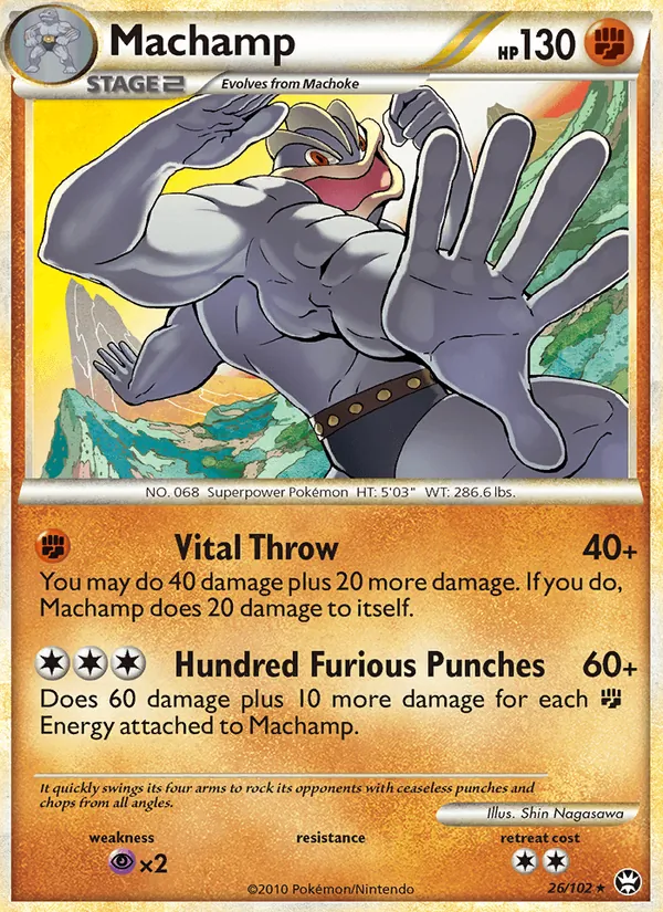 Machamp - Triumphant Pokemon Card