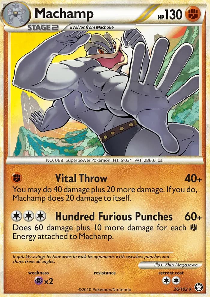 Machamp - Triumphant Pokemon Card
