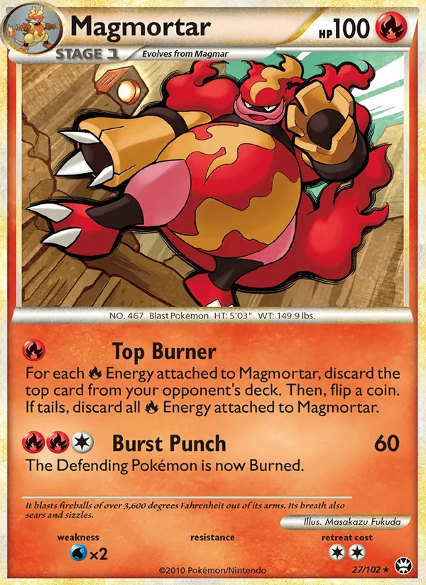 Magmortar - Triumphant Pokemon Card