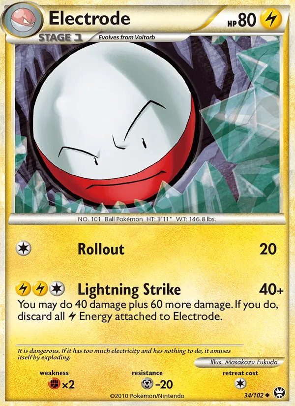 Electrode - Triumphant Pokemon Card