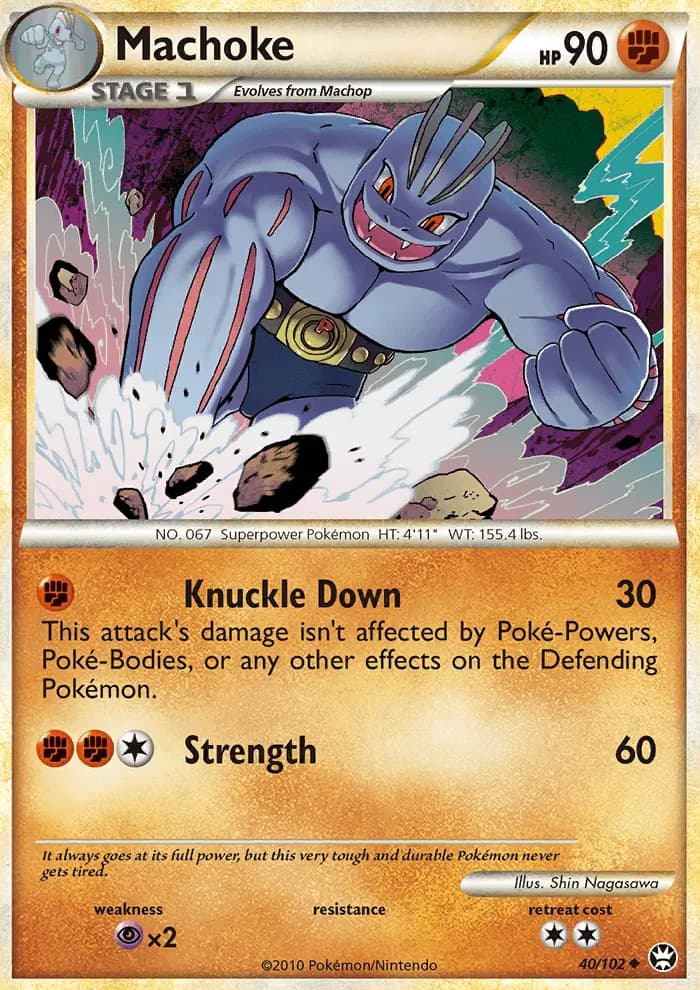 Machoke - Triumphant Pokemon Card