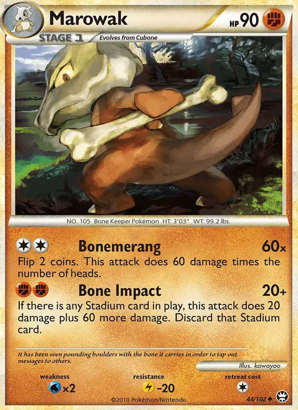Marowak - Triumphant Pokemon Card