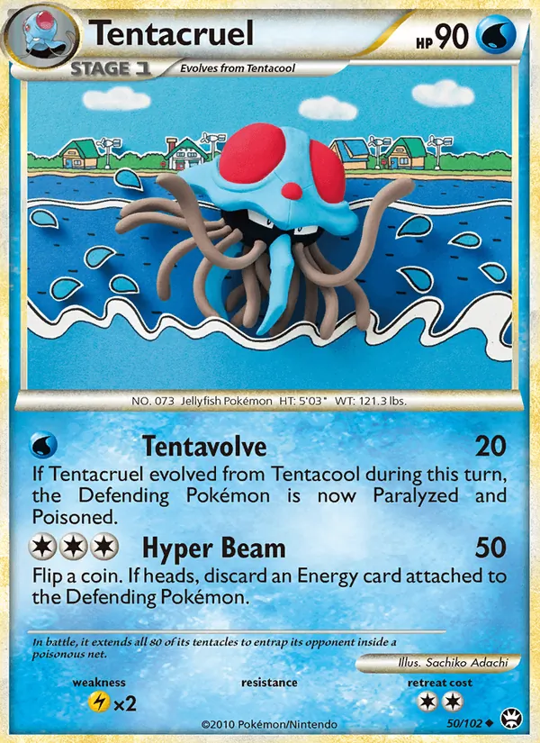 Tentacruel - Triumphant Pokemon Card