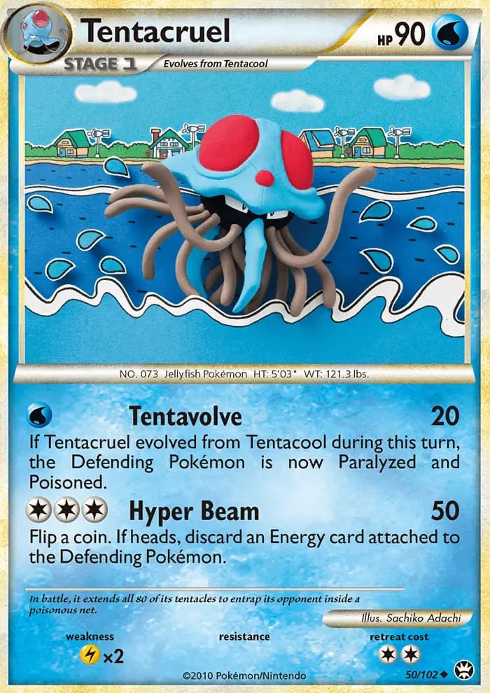 Tentacruel - Triumphant Pokemon Card