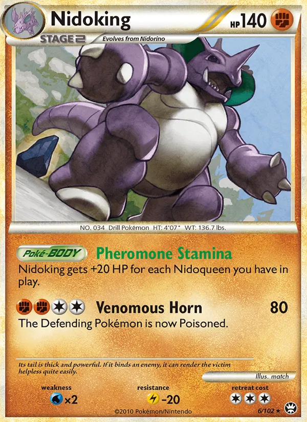 Nidoking - Triumphant Pokemon Card