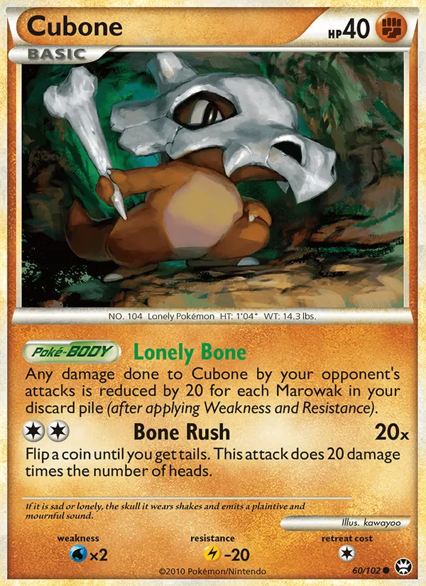 Cubone - Triumphant Pokemon Card