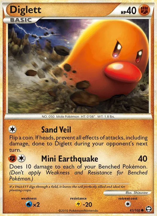 Diglett - Triumphant Pokemon Card