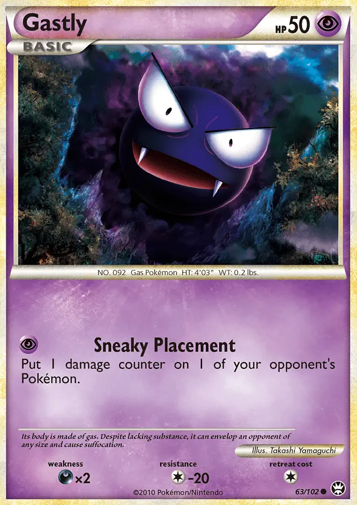 Gastly - Triumphant Pokemon Card