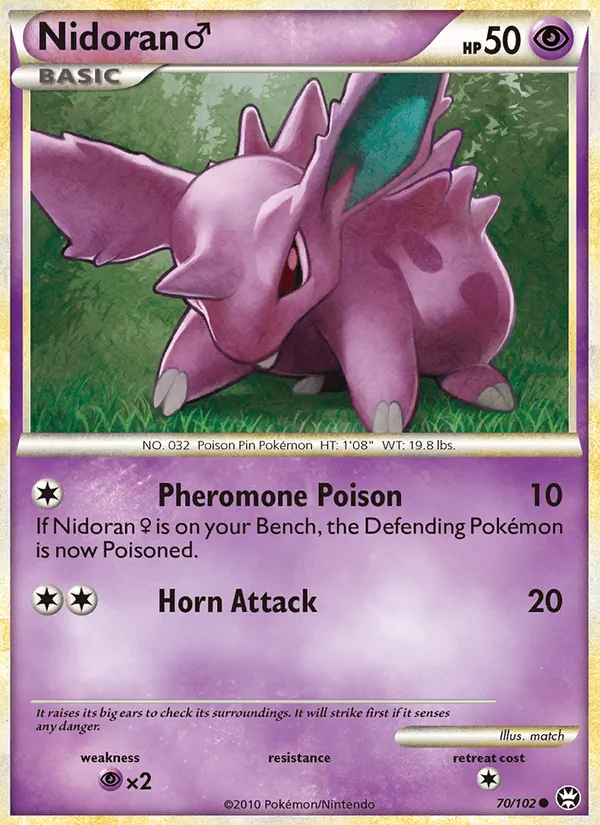 Nidoran♂ - Triumphant Pokemon Card
