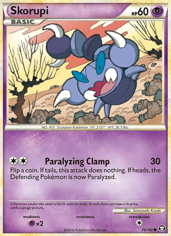 Skorupi - Triumphant Pokemon Card
