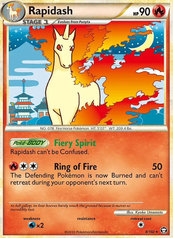 Rapidash - Triumphant Pokemon Card