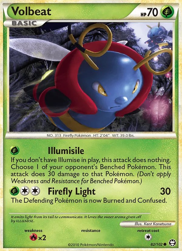 Volbeat - Triumphant Pokemon Card