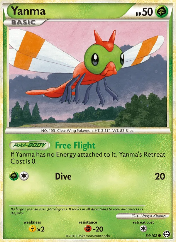 Yanma - Triumphant Pokemon Card