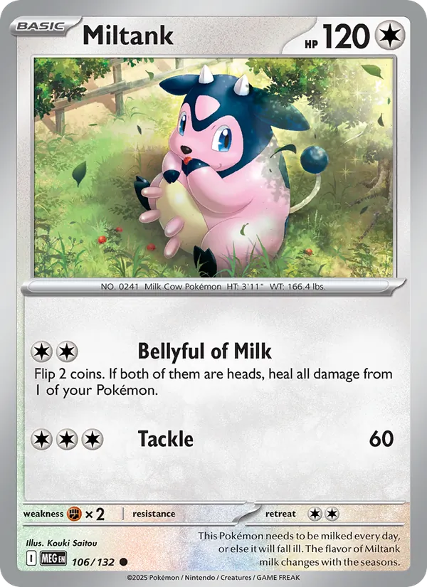 Miltank - Mega Evolution Pokemon Card