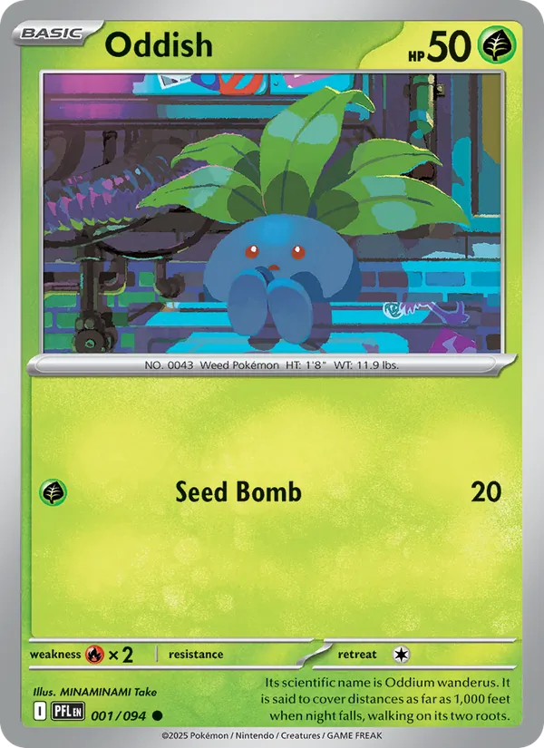 Oddish - Phantasmal Flames Pokemon Card