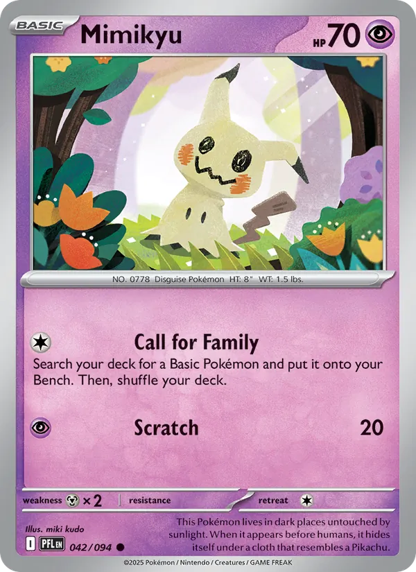 Mimikyu - Phantasmal Flames Pokemon Card