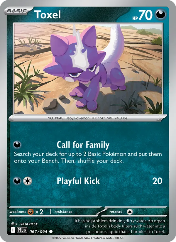 Toxel - Phantasmal Flames Pokemon Card