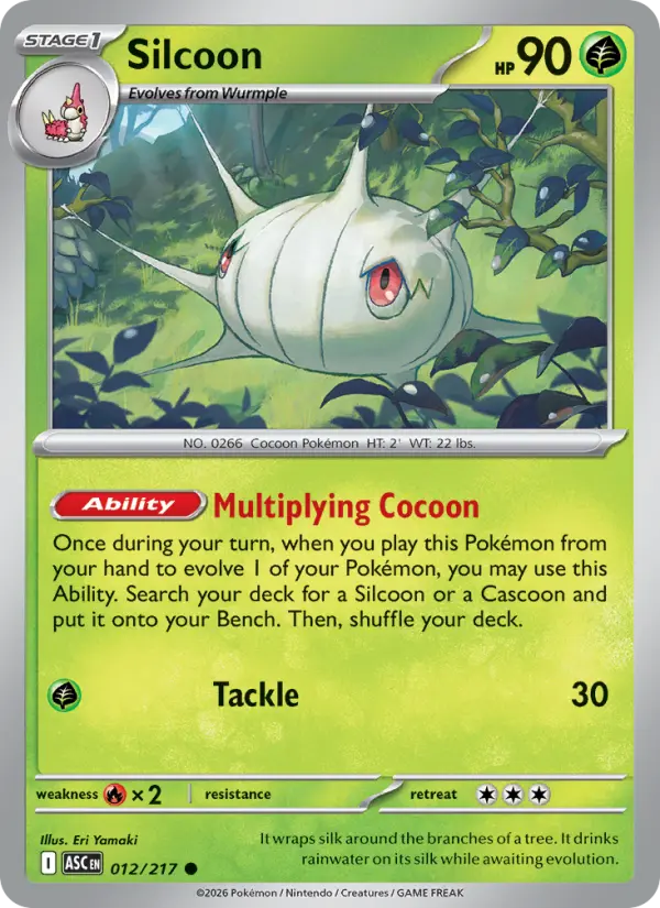 Silcoon - Ascended Heroes Pokemon Card