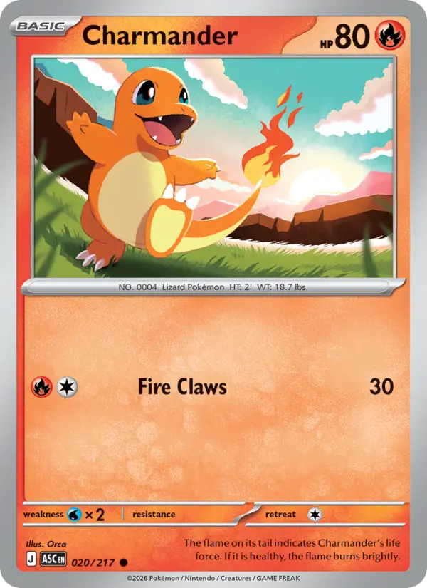 Charmander - Ascended Heroes Pokemon Card