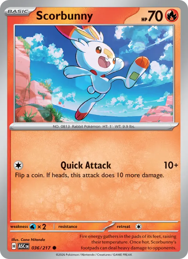 Scorbunny - Ascended Heroes Pokemon Card