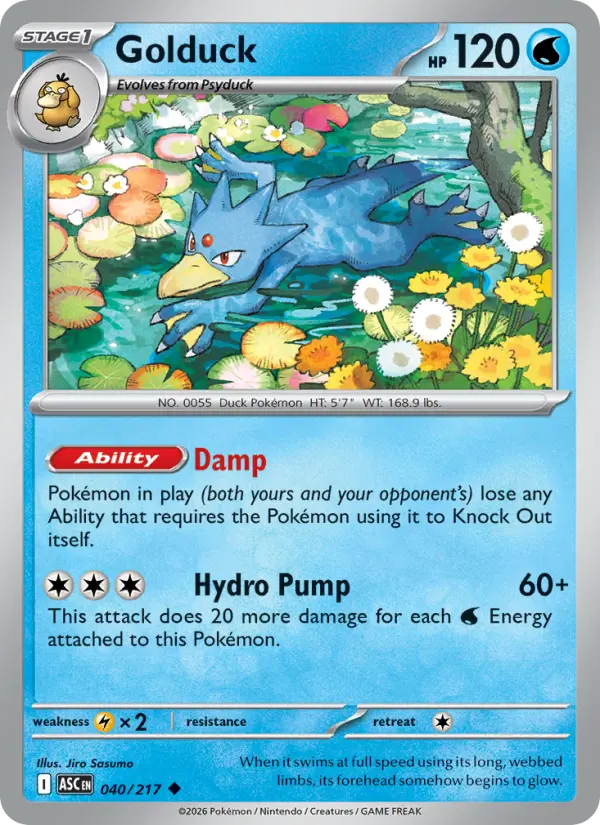 Golduck - Ascended Heroes Pokemon Card
