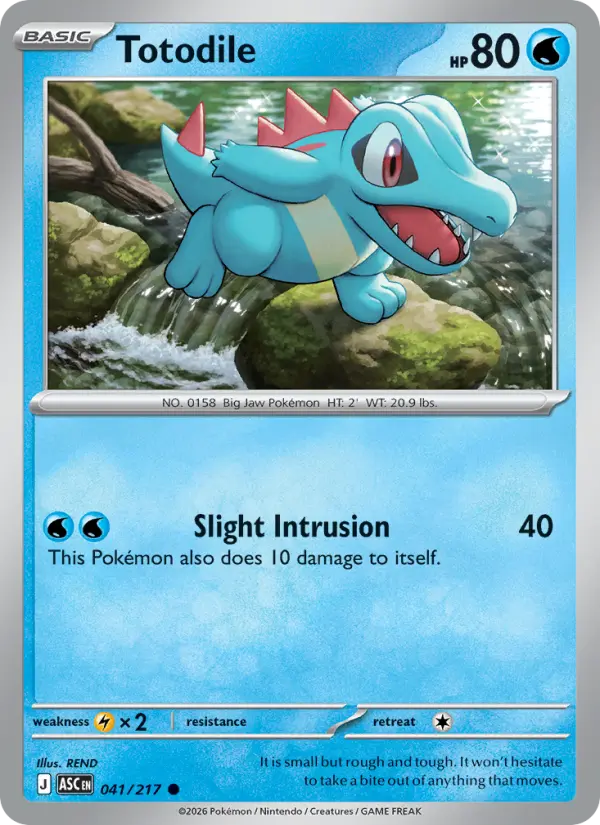 Totodile - Ascended Heroes Pokemon Card